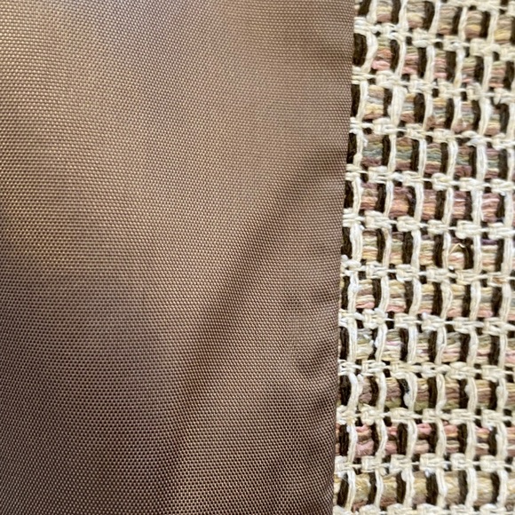 Town & Travel Womens Textured Cream Tan Weave Blazer / Made In USA / Size XS - Picture 11 of 11